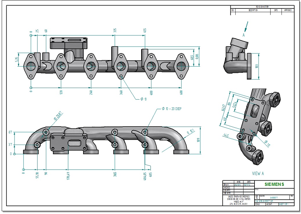 cad part drawings